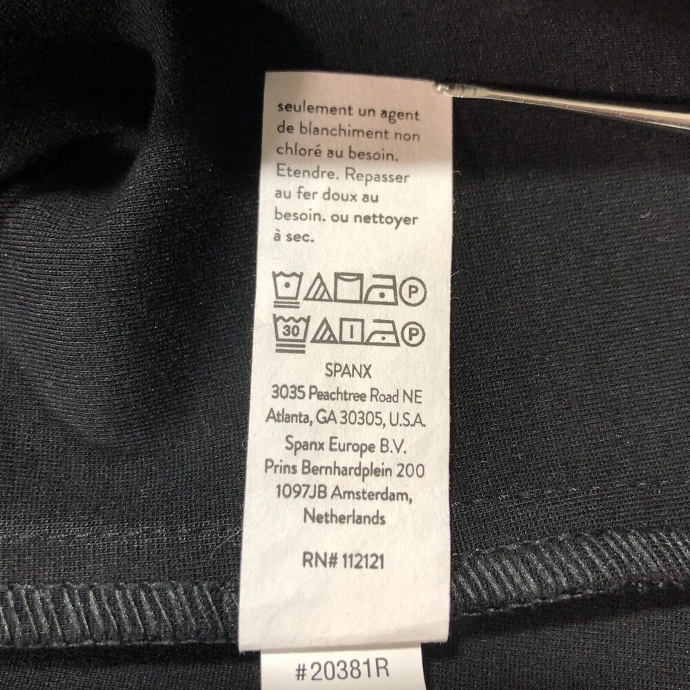 Spanx Perfect Fit & Flare Dress Womens Classic Black Career Pockets Size Medium - Picture 8 of 9